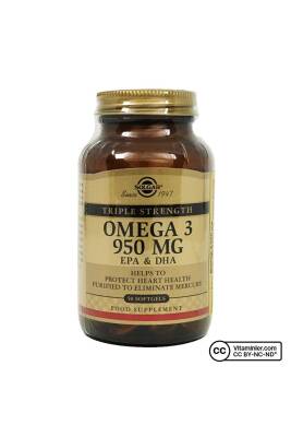 Solgar Omega 3 950 Mg 50 Softgel Kapsül - 1
