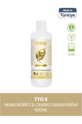 Tto X Nemlendirici Ve Onarıcı Saç Kremi Kolajen Ve Prebiyotik 500ml - Tto